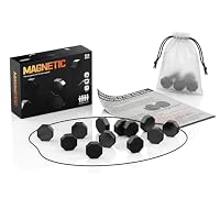 Jeu D’échecs Magnétique Portable – 20 Billes Aimantées, Parfait Pour Voyager Et S’amuser !