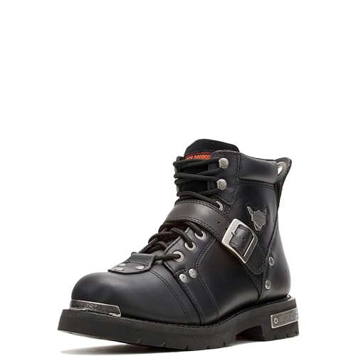 Harley-Davidson - Botas De Freno Con Hebilla Para Hombre, Negro (Negro), 10 D(M) US