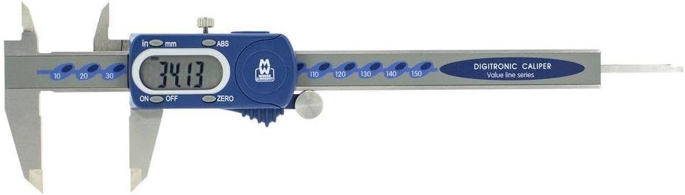 Moore and Wright MW110-15DBL Digitronic Digital Caliper Basic Line 110-DBL Series 150mm (6")