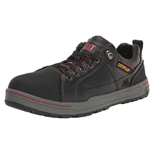Caterpillar Men's Brode Steel Toe Work Shoe,Black Leather,11 M US