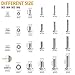 VIGRUE 520Pcs 304 M3 M4 M5 M6 Stainless Steel Bolts Nuts Washers Kit, Hex Socket Head Cap Screws Assortment Set Kit with Storage Box (520 Pcs Hex Button Head Cap Screws Nuts)