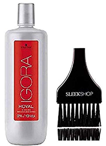 Schwarzkopf Igora ROYAL Oil Developer (STYLIST KIT) Hydrogen Peroxide, 33.8 oz / 1000ml (3% / 10 Volume)