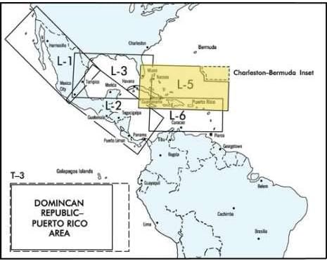 FAA Chart: Enroute Low Altitude Caribbean 5/6 ELCB5