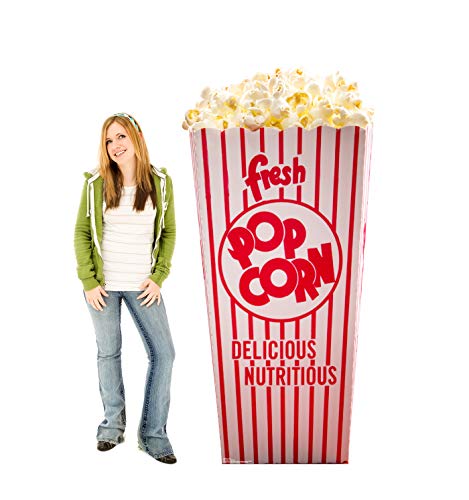 Image of Cardboard People Popcorn Box Life Size Cardboard Cutout Standup