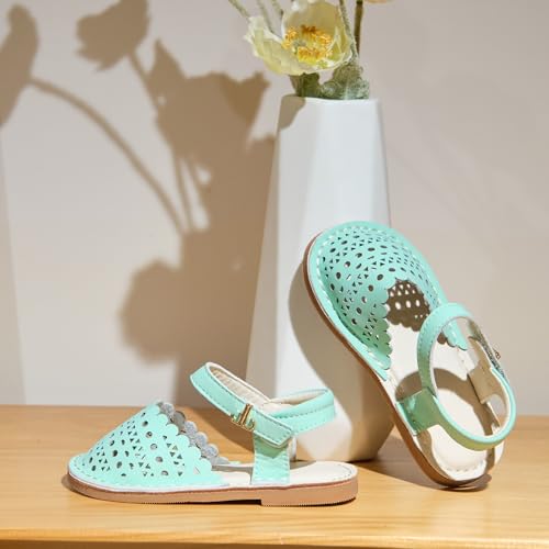 Image of THEE BRON Toddler Girls Espadrilles Sandals Hollow Out Rustic Dress Shoes
