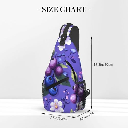 Bolso tipo Sling Azul para Hombre y Mujer miniatura 3