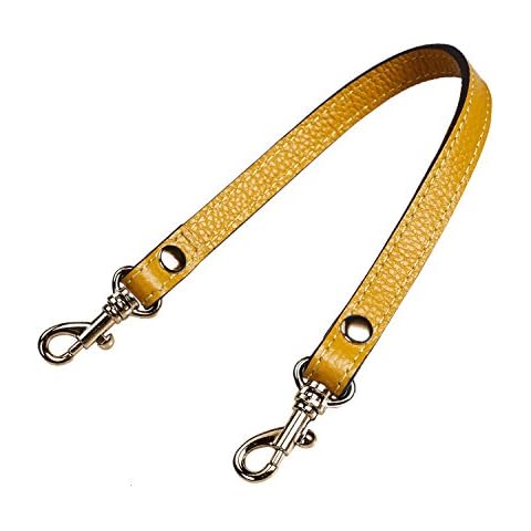 SeptCity Wristlet KeyChain Leather Hand Strap with 2 Locks(Yellow) Cover