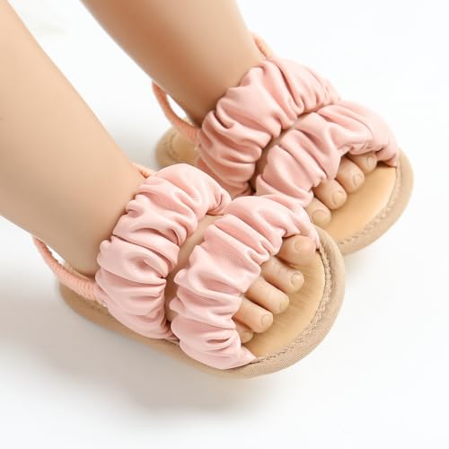 Image of Infant Baby Boys Girls Summer Sandals Party Wedding Dress Flats Shoes Newborn Crib Shoes First Walkers Prewalkers 0-18 Months