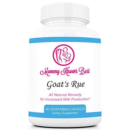 Goat's Rue Lactation Aid Support Supplement for Breastfeeding Mothers - 60 Vegetarian Capsules - Breast Milk Supply Increase for Nursing Moms