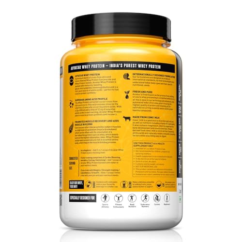 Image of avtar nutrition Whey Protein 1 Kg |Flavour Malai Kulfi | Chocolate