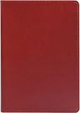 Eccolo World Traveler Simple Journal Collection, Medium, Red
