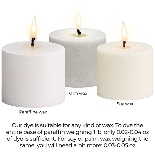 Image of Candle Shop - White Color 2 oz- Dye Chips for Making Candles - Candle Wax Dye - A Great Choice of Colors