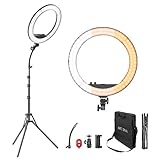 ART DNA 14-inch Ring Light with Foldable Tripod Stand and Soft Tube for Live Stream/Makeup/TIK...