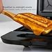OVENTE Electric Sandwich Maker with Non-Stick Plates, Indicator Lights, Cool Touch Handle, Easy to Clean and Store, Perfect for Cooking Breakfast, Grilled Cheese, Tuna Melts and Snacks, Black GPS401B