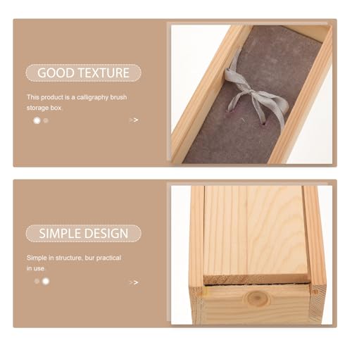 Pinceau de calligraphie protégé : étui bois compact CALLARON - 7