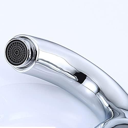 Robinet à capteur automatique mitigeur eau chaude et froide chromé pour lavabo