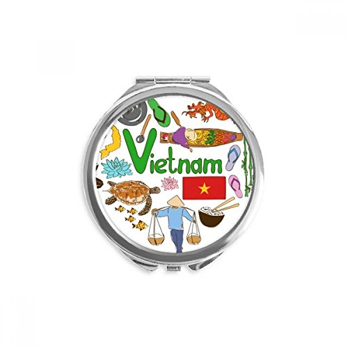 Miroir de poche Vietnam pour retoucher son maquillage n'importe où sans s'encombrer
