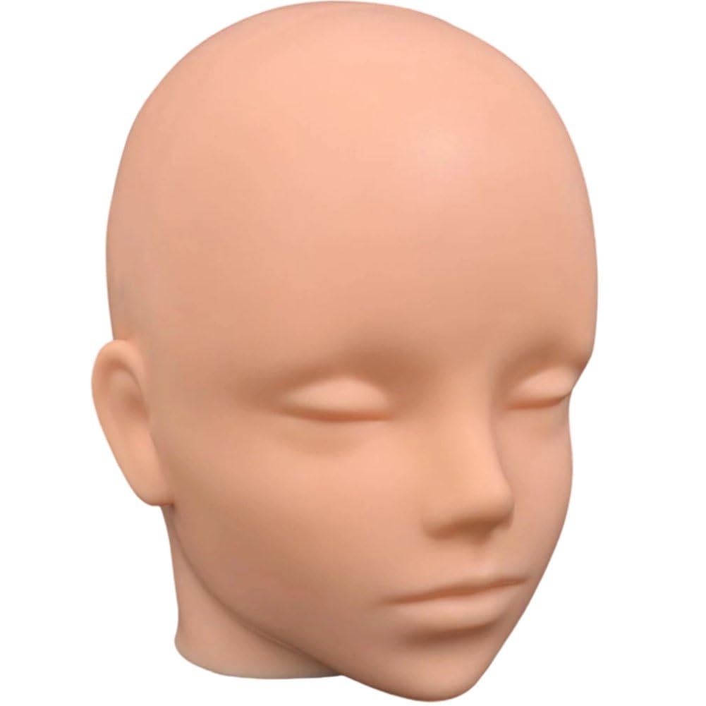 Tête de mannequin avec support pour perruque modèle à épingler pour fixation facile