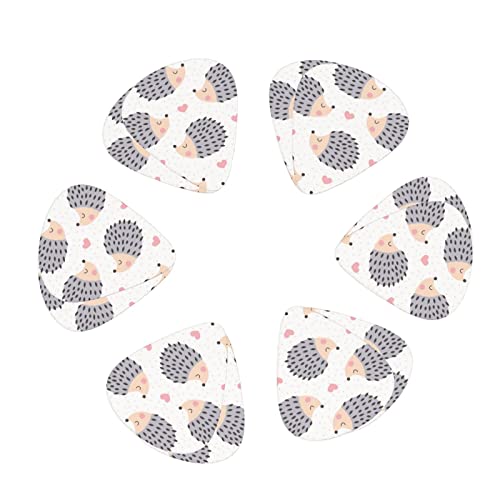 Lot de 12 médiators mignons en forme de hérisson pour guitare basse électrique et acoustique - Les Beatles, Paul McCartney, John Lennon, RIngo Starr, George Harrison Lot de 12 médiators mignons en forme de hérisson pour guitare basse électrique et acoustique – Image 3