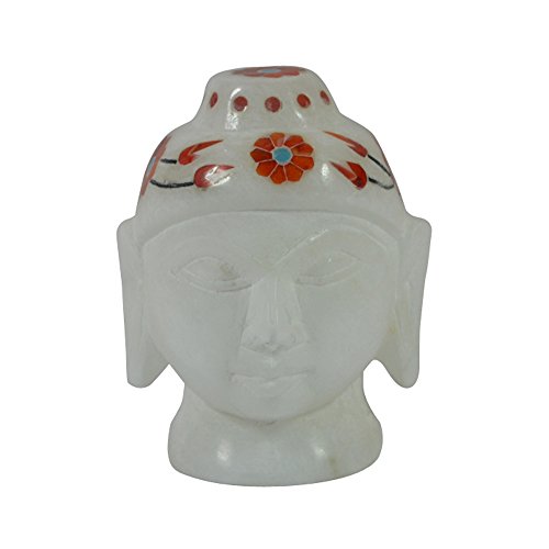 Buda de mármol hecho a mano con incrustaciones artesanales Royal Kurta 2
