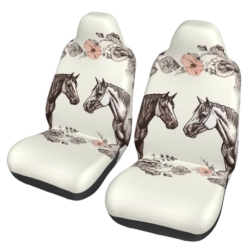Housses de voiture respirantes fleurs et chevaux : l'accessoire idéal des passionnés d'équitation
