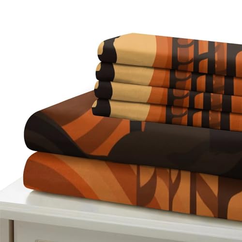 Funda nórdica de ciervo 3D en microfibra suave con dos fundas de almohada para cama 90 7