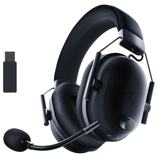 Razer BlackShark V2 Pro Wireless Gaming Over Ear Headset - Black | THX 7.1 Spatial Surround Sound - 50mm Drivers - Detachable Mic - for PC, PS5, PS4, Switch - RZ04-03220100-R3M1