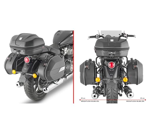 Valises Givi TRK35BBPACK2 Monokey Trekker Lite 70L légères et robustes avec supports dédiés - 2