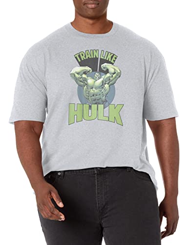 T-Shirt Hulk Marvel Homme imprimé vert en coton confortable