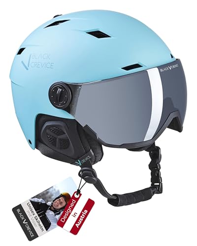 BLACK CREVICE Skihelm mit Visier Kirchberg Stillwater, L (58-61cm)