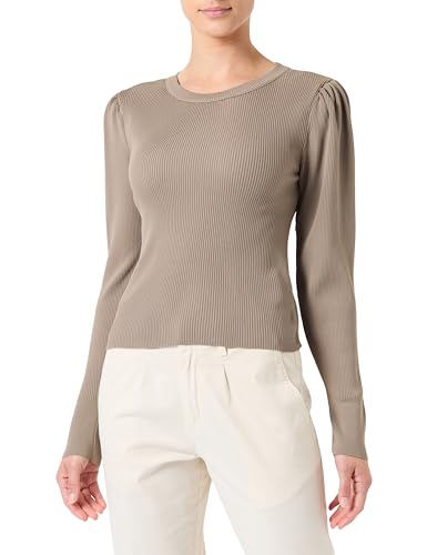 ONLY Damen Onlsally L/S Puff KNT Noos Pullover, Walnut,XS – Ansicht 1