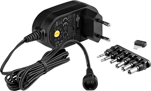 59035 3-12V Universal-Netzteil mit maximum 7,2 W/600mAh inkl. 6 Adapterstecker DC schwarz