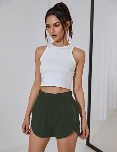 Image of BMJL Women's Athletic Shorts Running Workout Shorts Gym High Waisted Summer Short with Waistband Pocket