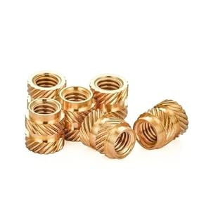 Gshupiou GSHUPIOU Messing Rändelmuttern M4 50pcs