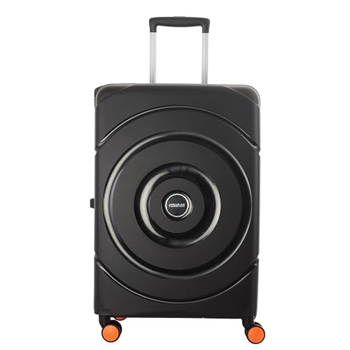 American Tourister Circurity+ 68 CM 8 Wheel with 3 Point TSA Lock Trolley Bag for Travel | Small Polypropelene Suitcase with TSA Lock, Double Wheels & Flexi Packing Straps for Men & Women - Black 2 41uKfmb0bkL