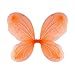 Dushi Colle Girls Butterfly Fairy Orange Wings for Fairy Costumes Sparkle Fairy Princess Wings Party Favor Orange