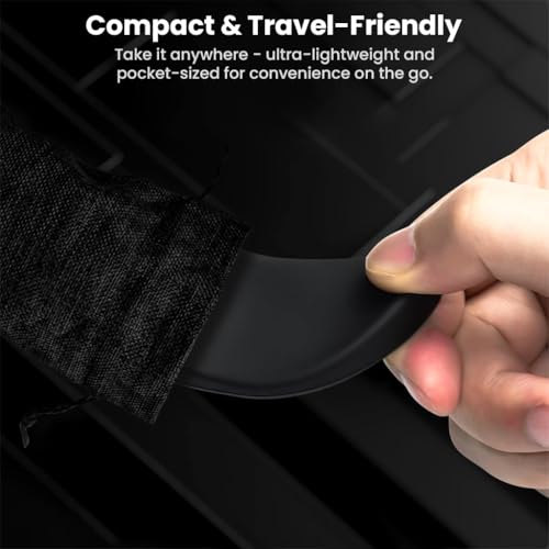 Image of Gaming Mouse Wrist Rest Pad - Ergonomic Right-Hand Support with Soft Silicone Top, ABS Base & Natural Tilt for Office /PC Use Pain-Relief Palm Cushion Silicone Wrist Rest for Gaming, Laptop