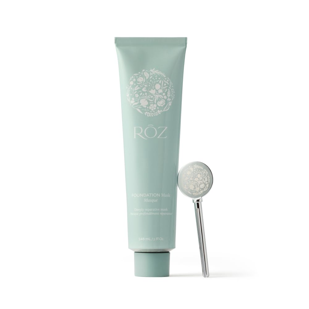 RŌZ Foundation Mask – Hydrating & Repairing Hair Treatment for All Hair Types – Deep Conditioning to Strengthen, Smooth & Nourish – Vegan, Color Safe,