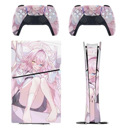 PS5 XLV[ fW^ u[A[JCu-Blue Archive VzVm Jo[ Aj LN^[ PS5 XebJ[ PS5 Slim fR[V PS5یXebJ[ ^  \tȒP ϋv Sticker 