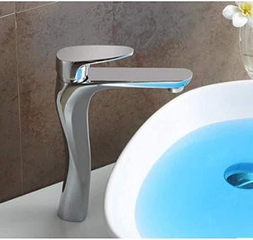 Mélangeur de robinet d'eau à poignée unique avec finition chromée haute résistance