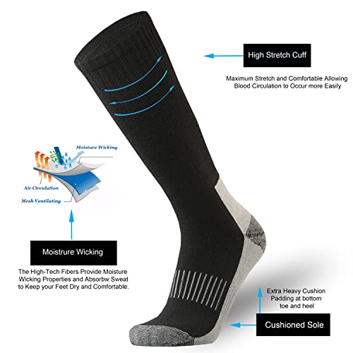 ONKE Max Full Cushion Knee High Socks for Men Steel Toe Work Boot Over the Calf OTC Moisture Wicking Thermal Hiking Hunting4