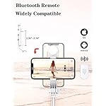 Selfie Stick Tripod with Wireless Remote, 46'' Cellphone Selfie Stick Tripod with LED Fill Light, for iPhone 16/15/14/14 pro/13/13 Pro/12/11/11 Pro/XS Max/XS/XR/X/8/7 and Android Smartphone(Upgrade) - Image 4
