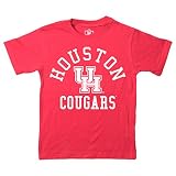 Wes and Willy NCAA Kids S/S Organic Cotton Tee Shirt, Houston Cougars, Cherry, 6