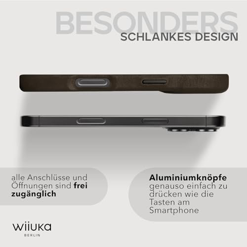 Coque iPhone 16 Pro cuir extra fin WIIUKA protection - 6