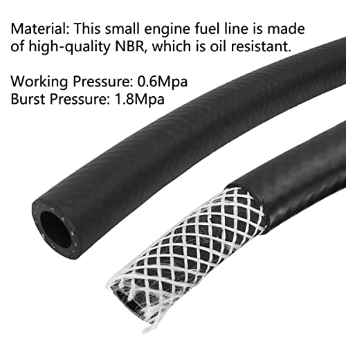 Fuel Line 3/8 Inch Id Nbr Fuel Line Hose 6An Push On Hose For Small Engine 10 Feet #TOP2