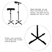 CAKMSMAO Tattoo Armrest Stand, Heavy Duty Cross Stability, Adjustable Height, Thicken Soft Sponge Pad, Portable Arm Rest Stand for Studio Salon, Black