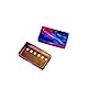 Alnicov 2-teilige Humbucker-Tonabnehmerabdeckungen 50/52 mm Halsbrücken-Tonabnehmerabdeckungen für E-Gitarrenteile Buntes Blau