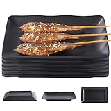 Photo Gallery goedch piatti da portata rettangolari: 6 pezzi, nero opaco, antipasti, rettangolari, 20 x 12 cm, set di posate da bbq, nero, per carne, sushi, snack, insalate, dessert Photo Gallery goedch piatti da portata rettangolari: 6 pezzi, nero opaco, antipasti, rettangolari, 20 x 12 cm, set di posate da bbq, nero, per carne, sushi, snack, insalate, dessert