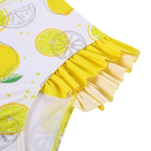 Image of Funnycokid Girls Swimsuit Kids Bathing Suit Rashguard Swimwear Long Sleeve 3 Piece Toddler 3-7 Years