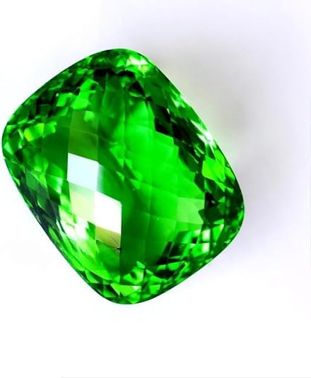 Natural 122 Ct Green Peridot Cushion Cut Birthstone Certified Loose Gemstone for Jewellery Making3